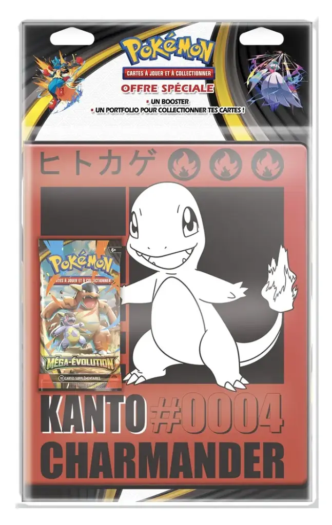 Pokémon JCC - Méga-Évolution - Kit de Collection Portfolio avec booster ME01 (1x blister aléatoire) - FR