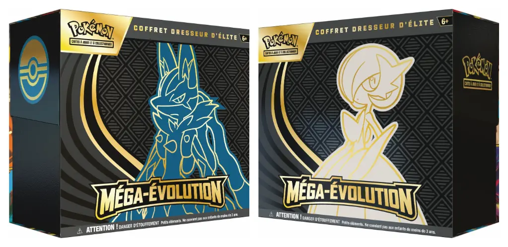 Pokémon JCC - Méga-Évolution - Coffret Dresseur d'Élite ME01 Méga-Lucario ou Méga-Gardevoir (1x coffret aléatoire) - FR