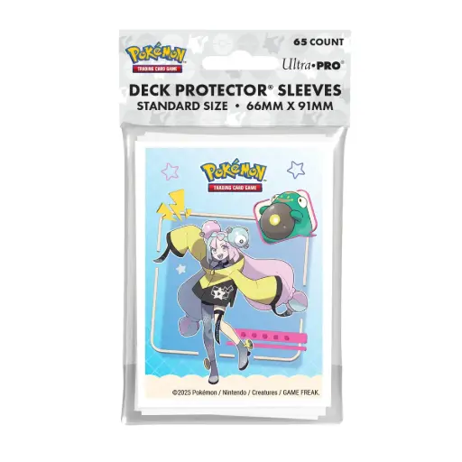 Ultra Pro - Pokémon JCC - Pochettes de protection de deck Mashynn et Ampibidou 65 pcs (63 x 89 mm) 